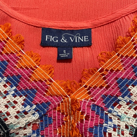 Fig & Vine Coral Dress/Coverup! Small - Picture 6 of 6